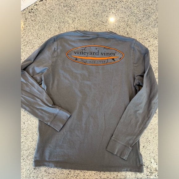 Vineyard Vines Shirt Spooky Halloween Shirt Size 12/14 - Picture 5 of 6